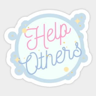 Help Others  - Alcoholic Clean And Sober Sticker